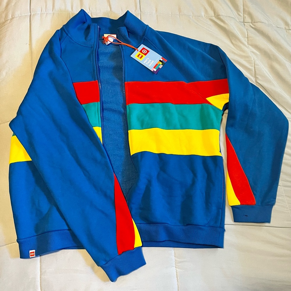 Blue, Yellow, Green and Red, Large Size, Target and Lego Collection Track Jacket
